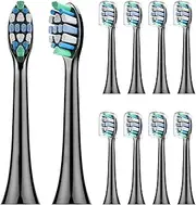 Replacement Toothbrush Heads Compatible with Phillips Philips Sonicare：10 Pack Soft Replacement Electric Brush Head Compatible with Phillips Sonicare Plaque Control Snap-on