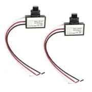 2Pcs AC 120-277V Photoelectric Switch Dusk to Dawn Button Flush Mount Photo C...