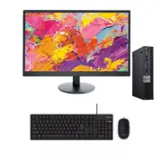 Dell 5070 Bundle Mico Desktop i5-9500T 2.2GHz 1TB NVMe + HDD 16GB RAM W11 + 27" Monitor - Refurbished