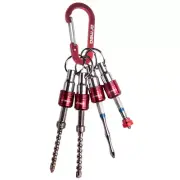 Armeg Twister 4pc Drill & Driver Bit Set - Inc Carabiner