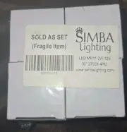 Simba Lighting LED MR11 Flood Light Bulbs (4 Pack) 12V 2W 30W 2700k