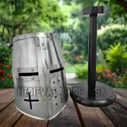 Templar Crusader Knight Armor Helmet with Free Display Stand COSPLAY HELMET GIFT