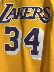 Mens Mitchell & Ness NBA Swingman Home Jersey Lakers 96 Shaquille O'Neal