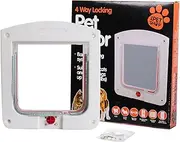 Cat Interior Door,Weatherproof Small Dog Door | Reusable Puppy Barriers, Adjustable Kitten Gate Pet Supplies for Indoor, Basement, Garag