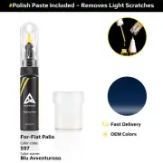 Touch Up Paint For Fiat Palio 597 Blu Avventuroso With Polish Paste