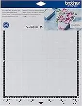 Brother ScanNCut DX Mat CADXMATSTD12, 12" x 12" Standard Tack Adhesive for Cardstock, Vinyl, Foam and More, Replacement Accessory