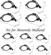 10 Pack Earpieces for Baofeng UV-5R BF-888S Retevis H-777 Kenwood PUXING Radio