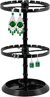 GkgWuxf Rotating Jewelry Stand,Jewelry Tree Stand for Jewelry Display | Portable Necklace Tree 2 Tier Display Stand for Bracelets, Earrings