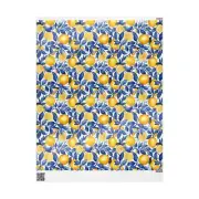 Blue Background With Lemons Option 5 Wrapping Papers