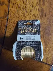 Bead Smith Tarnish Resistant Craft Copper Wire Gold Color Copper 16 gauge, 8 Yds