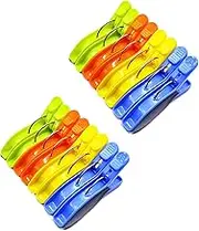 Lopsity Towel Clips for Beach,Color Plastic Lounge Chair Towel Clip,Heavy Duty Plastic Quilt Hanging Clips,Windproof (styleB-16PCS)