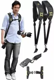 Dual Shoulder Camera Neck Strap With Quick Release For Nikon D3000
