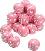 Luxshiny 6 Sided Dice Set Acrylic Game Dices for Bars Ktv Math Learning Safe Rounded Corners