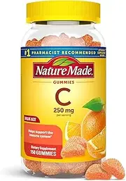 Nature Made Vitamin C 250mg Gummies, 150ct to Help Support the Immune System† (Packaging May Vary)