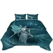 Fantasy Art the Luna Moth Woman Coverlet