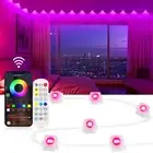 LED Indoor String Lights 50ft, Smart RGB App Control led Strip Lights with 36...