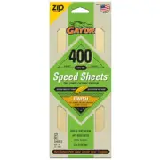 Speed Sheets 3-2/3 In. X 9 In. 400 Grit Very Fine Hook and Loop Sand Paper (5-Pa