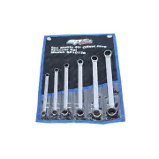 SP Tools 6Pcs Double Ring Spanner Set - 40 Degree Offset Metric Wrench Cr-V