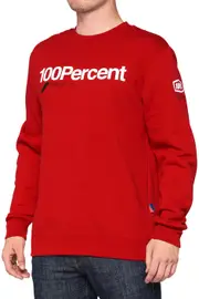 100 Percent Manifesto, sweatshirt , color: Red/White , size: M