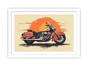 Indian Motorcycle Framed Print