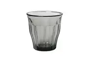 4pc Duralex Picardie 250ml Glass Tumbler Drinking Water Juice Cup Set Grey