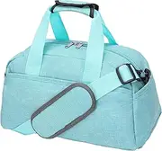[ehsbuy] 14 inch Small Gym Duffle Bag for Women Men Travel Carry On 25x36x20cm Cabin Bag Lightweight Mini Duffel Bag Holdall for Sport Overnight, Light Green