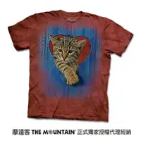 在飛比找ETMall東森購物網優惠-摩達客自然純棉系列 愛心小貓 T恤