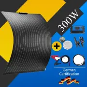 300W Black ETFE Flexible Solar Panels Kit 12V Mono Home Caravan Camping Charging