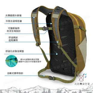 【OSPREY 美國 Daylite Plus 20L 輕量多功能背包《草甸土灰棕》】登山包/隨身背包/攻頂包/自行車日用包