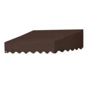 Sunsational Products Sloped 4' Traditional Non-Retractable Door Canopy In Cocoa