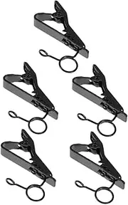 ERINGOGO 5pcs Lavalier Microphone Clips Durable Collar Mic Clip for Easy Installation for Video Recording Live Streaming and Interviews