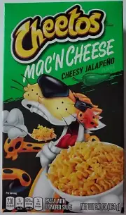 NEW CHEETOS MAC 'N CHEESE CHEESY JALAPENO FLAVOR 5.7 OZ BOX