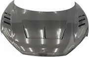 Compatible For Audi R8 Modification Upgrading A True Carbon Fiber Hood, Perforated Engine Hood(Single Side Carbon F)