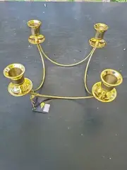 partylite candle holders Quartet New With Tag Brass