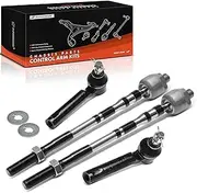 A-Premium Set of 4, Front Inner & Outer Tie Rod End Kit, Compatible with Subaru Impreza 2002 2003 2004