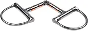 Stainless Hose Bit | Horse Snaffle Bit - Copper Mouth Bit Roller | Single Joint Hose Bit | Riding Snaffle Bit | Classic Snaffle Bit | D-Ring Snaffle Bit for Equestrian Supplies