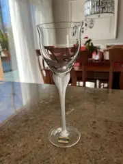 Mikasa Sea Glass Tulip Frosted Wine Glasses Set of 12 New Vintage Estate Barware
