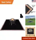 XL Fire Pit Mat, Based, Fireproof Under Grill Mat for Outdoor Grill Deck Pro...