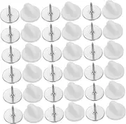 [KONTONTY] 50pcs Butterfly Hat Buckle Pin Backs Soft Pvc Rubber Lapel Pin Backing for Diy Jewelry