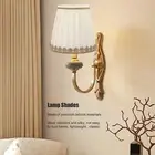 6PCS Candle Lamp Lampshade Clip On Fabrics Lampshades Set For Table Lamp GL AU