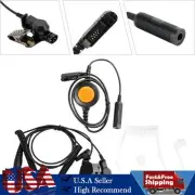 7.1-A3 Transparent Tube Headset with Mic 6-Pin U94 PTT For E8600/8608/8268