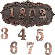 1 Set Retro House Sign Home Decor Custom Sign Vintage Decor House Decorations for Home Signs Decorative Plaque Stylish Plaque Custom Door Number Door Plaque Acrylic Plastic SOESFOUFU