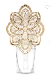 Bath & Body Works Wallflower Diffuser Plug In Unit GOLD CRYSTAL FLOWER LIGHT UP
