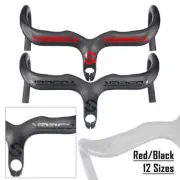 TOSEEK Carbon Fiber Road Bike Handlebar Drop Integrated Bar Stem 400/420/440mm