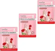 kokiya 3 Pieces Hand Peeling Mask Exfoliating Hand SPA Dry Hand Personal Care, Goat Milk
