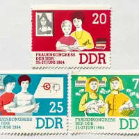 在飛比找蝦皮購物優惠-東德時期 〈 東德婦女大會／婦女聯盟〉郵票／3枚一套／職業婦
