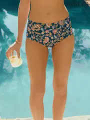 Joules Jasmine Navy Tankini Bottoms (E02223) | $44