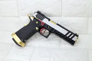 台南 武星級 AW CUSTOM HI-CAPA 5.1 瓦斯槍 黑銀金 ( BB槍BB彈短槍模型槍CS射擊夜市吃雞we