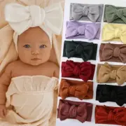 Headwrap Elastic Girl Headwear Big Bow Hairband Bowknot Turban Baby Headband