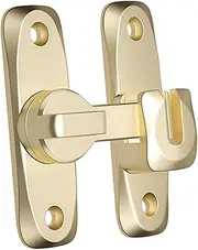 Folpus Barn Sliding Door Lock, Wardrobe Door Lock, Anti Lost Flip Door Lock, Latch Screen Door Locks, Light Gold